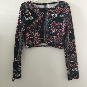 Multi pattern long sleeve